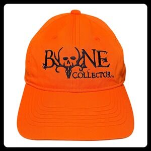 Bone Collector Baseball Cap Men OSFM Blaze Orange Cotton Blend Hunting Hat